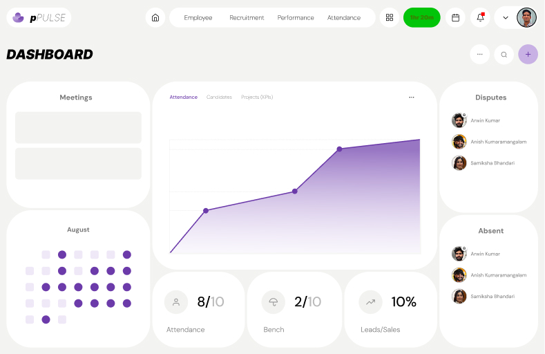 pPULSE analytics dashboard
